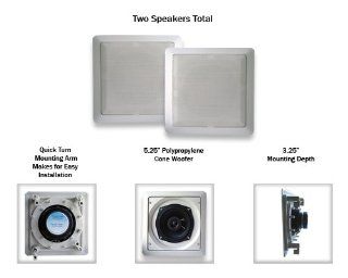 Acoustic Audio S191 2PKG (2) 200 Watt In Wall/Ceiling Home Speakers Electronics