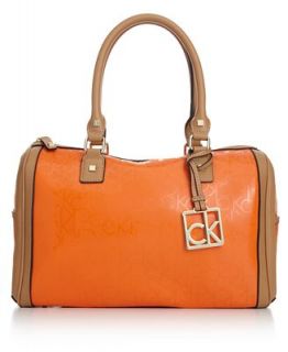 Calvin Klein Hudson Signature Embossed Satchel   Handbags & Accessories
