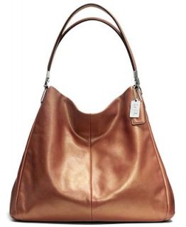 COACH MADISON PHOEBE SHOULDER BAG IN METALLIC LEATHER   COACH   Handbags & Accessories