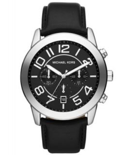 Michael Kors Mens Chronograph Dylan Black Silicone Strap Watch 48mm MK8336   Watches   Jewelry & Watches