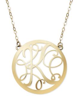 14k Gold Necklace, Letter K Scroll Pendant   Necklaces   Jewelry & Watches