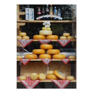 Cheese Shop Window in Amsterdam Poster