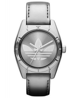 adidas Watch, Unisex Silver Metallic Leather Strap 32mm ADH2778   Watches   Jewelry & Watches