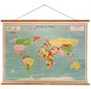 map vintage style school world poster by ellie ellie