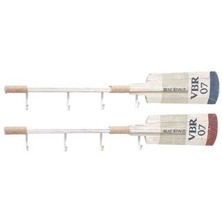 Wood Oar with Hook (Set of 2) Accent Pieces