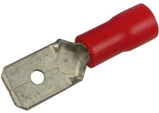 Pico 1752D 22 16 AWG(Red) Flared Vinyl Insulated Electrical Wiring 0.187" Male Tab Quick Connect Terminal 10 Per Package Automotive