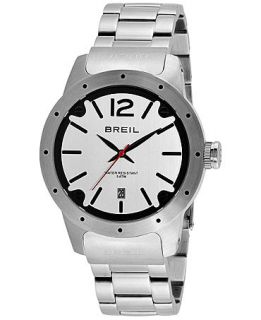 Breil Watch, Mens Stainless Steel Bracelet 43mm TW1198   Watches   Jewelry & Watches