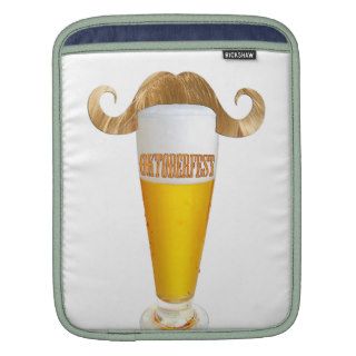 Oktoberfest, Funny blond Hipster mustache Sleeves For iPads