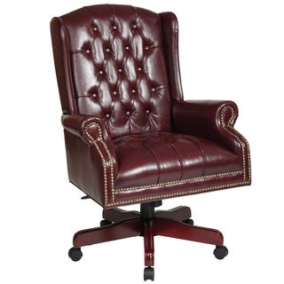 Office Star Products Work Smart Jamestown Vinyl Deluxe High Back Traditional Executive Chair Office Star Products Executive Chairs