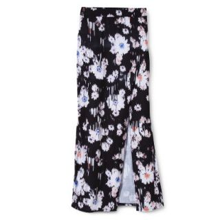 Mossimo Supply Co. Juniors Maxi Skirt with Slit   Broken Floral S(3 5)