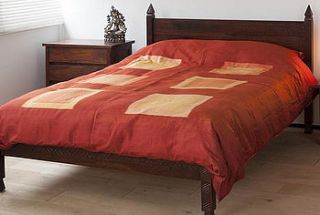silk duvet cover pha tung flame by natural bed company