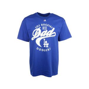 Los Angeles Dodgers Majestic MLB Best Dad T Shirt