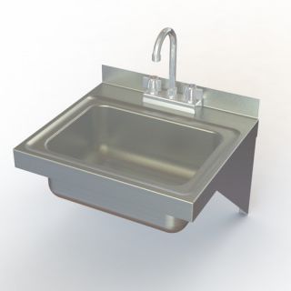 NSF 17 x 15 Wall Mounted Hand Sink with Faucet