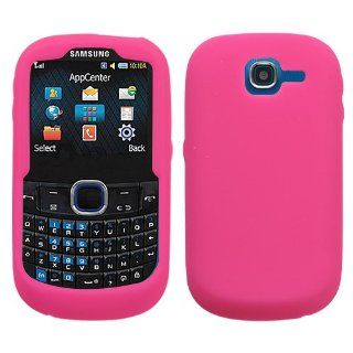 Samsung A187 Cell Phone Soft Skin Cover Solid Hot Pink Cell Phones & Accessories