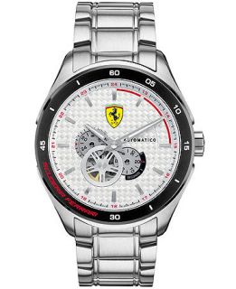 Scuderia Ferrari Watch, Mens Swiss Automatic Gran Premio Stainless Steel Bracelet 45mm 830110   Watches   Jewelry & Watches