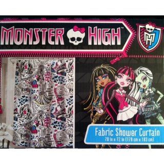 Monster High Fabric Shower Curtain 70 in x 72 in (178 cm x 183 cm) Home & Kitchen