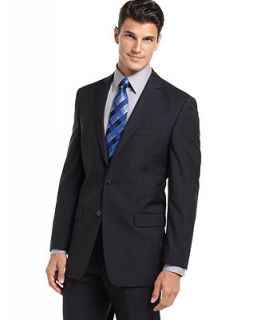 Calvin Klein Jacket Navy Stripe 100% Wool Slim Fit   Suits & Suit Separates   Men