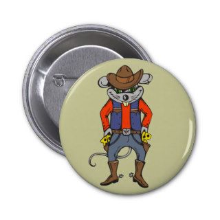 Funny Cowboy Mouse Pin