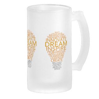 Inspirational Light Bulb custom mugs, choose style