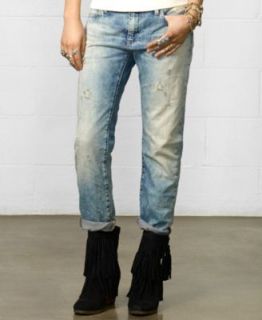Denim & Supply Raph Lauren Paint Splatter Boyfriend Jeans   Jeans   Women