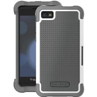 Ballistic SG1097 M185 SG Case for BlackBerry Z10   1 Pack   Retail Packaging   Charcoal/White Cell Phones & Accessories