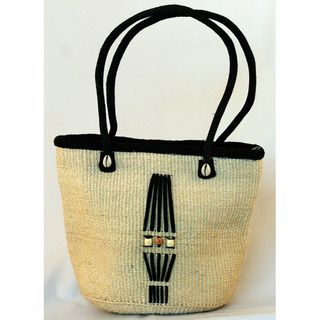 Fair Trade Handwoven African Natural Sisal Bucket Bag (Kenya) Tote Bags
