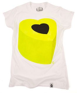 women's lemon heart sweet t shirt by brough and ready