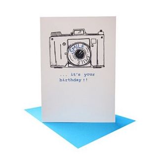 birthday camera card by martha and hepsie