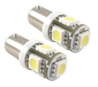 Cutequeen LED Car Lights Bulb White BA9 BA9s 5050 5 SMD BA9S, 53, 57, 182, 257, 1895, 6253, 64111, 64113 (pack of 2) Automotive