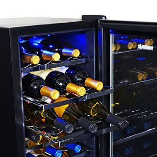 NewAir AW 181E Space Saver 18 Bottle Thermoelectric Wine Cooler, Stainless Steel Appliances