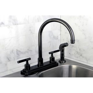 Black Two handle Kitchen Faucet/ Side Sprayer Other Plumbing