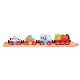 Bigjigs Rail BJT181 Goods Train Toys & Games