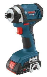 Bosch IDS181 02 18 Volt Lithium Ion Compact 1/4 Inch Hex Impact Driver with 2 Lithium Ion 1.5 Ah High Capacity Batteries   Power Impact Drivers  