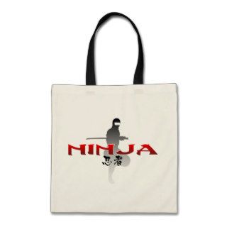 Ninja Silhouette Bags