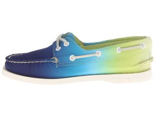 Sperry Top Sider A/O 2 Eye Green Canvas Ombre
