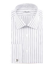 Charvet Striped French Cuff Dress Shirt
