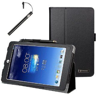 BIRUGEAR SlimBook Leather Folio Stand Case Cover with Stylus for Asus Memo Pad 8 (ME180A)   8'' IPS Display Tablet Computers & Accessories