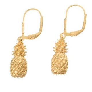 pineapple earrings by louise wade