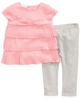 First Impressions Baby Set, Baby Girls 2 Piece Ruffled Tunic and Leggings   Kids