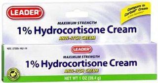 Leader Hydrocortisone Cream 1%, 1 OZ   Compare to Cortaid Health & Personal Care