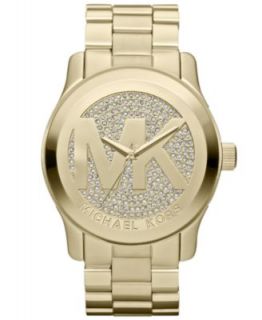 Michael Kors Womens Runway Rose Gold Tone Stainless Steel Bracelet Watch 45mm MK5661   Watches   Jewelry & Watches