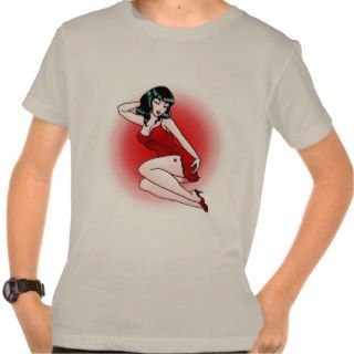 Retro Pinup Girl T shirt Pop Art 50's Kids T shirt