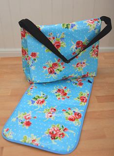 oilcloth baby changing bag lavinia by love lammie