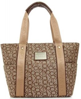 Calvin Klein Hudson CK Jacquard Tote   Handbags & Accessories