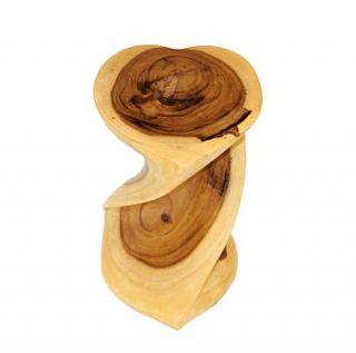 hand carved heart shaped stool by posh garden furniture