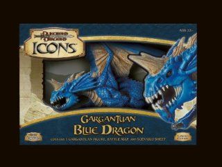 D&D Dungeons and Dragons Trading Miniatures Game Icons Gargantuan Blue Dragon Toys & Games