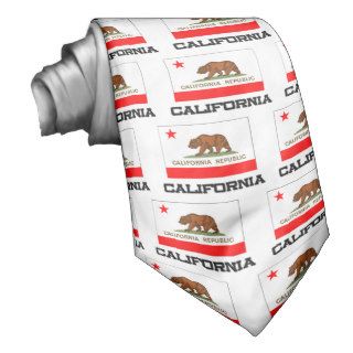 California Flag Neck Tie