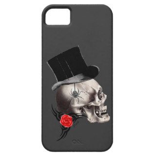 Gothic skull and rose tattoo iPhone 5 cases