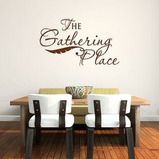 the gathering place quote wall sticker by mirrorin