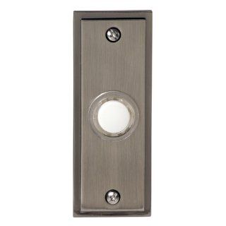 Honeywell RPW202A1009/A Wired Recessed Illuminated Push Button Door Chime, Brushed Nickel Finish   Doorbell Push Buttons  